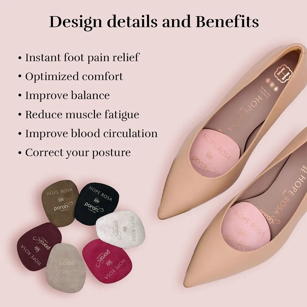 2-Pair Cushion Insoles Sole Spots - Black