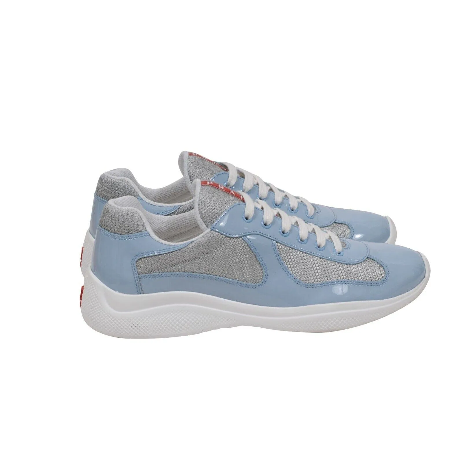 Americas Cup Sky Light Blue Patent Leather Sneakers