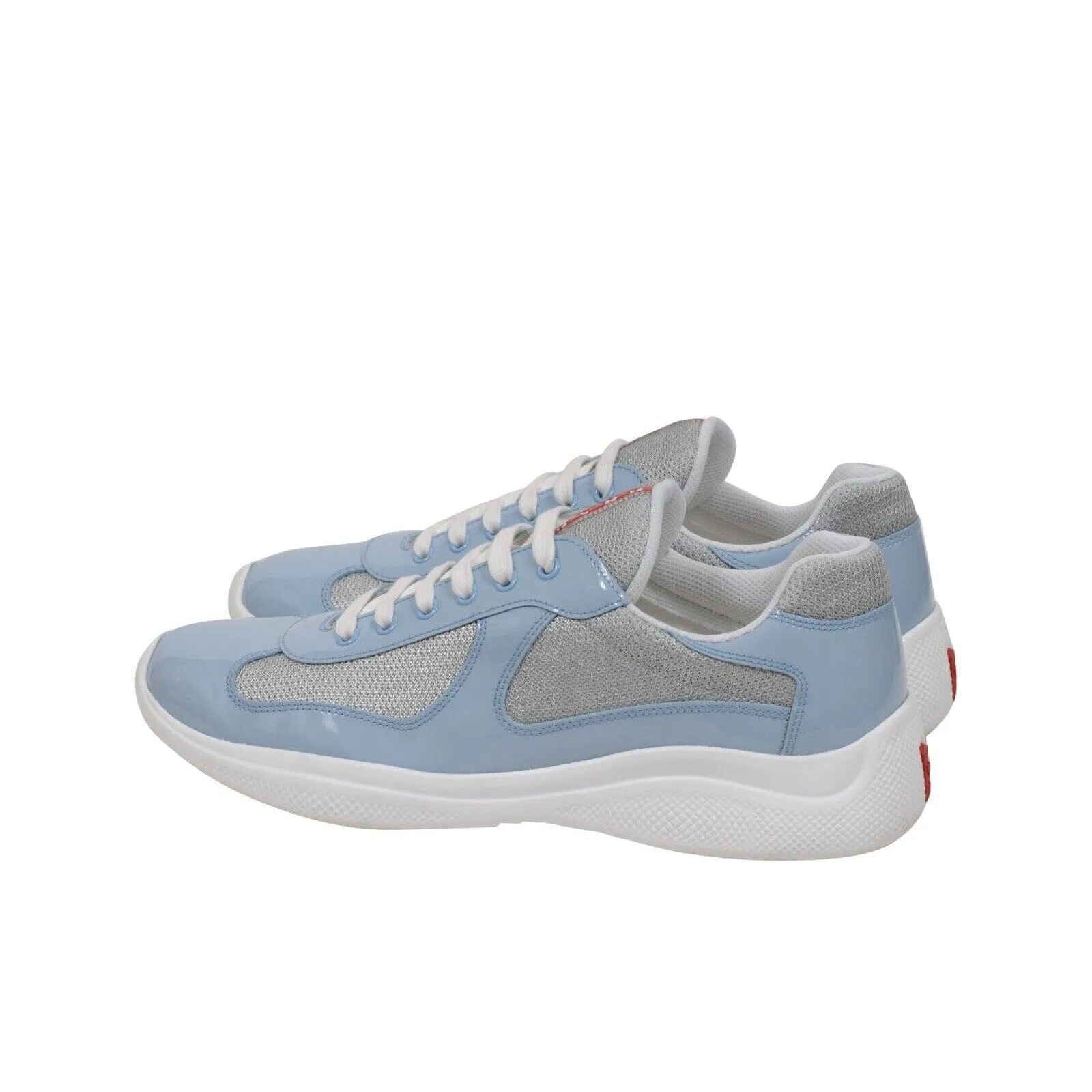 Americas Cup Sky Light Blue Patent Leather Sneakers