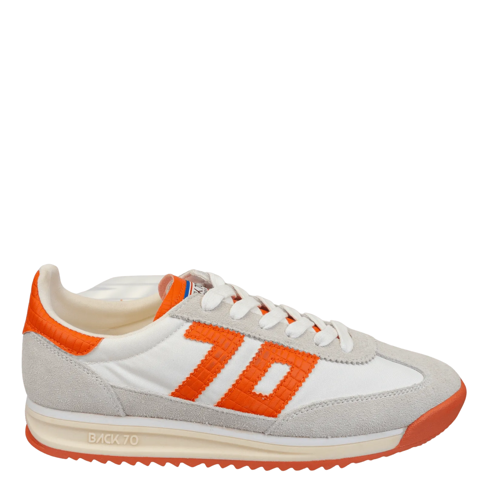 BACK 70 - BARKLEY JOGGER in WHITE ORANGE Sneakers