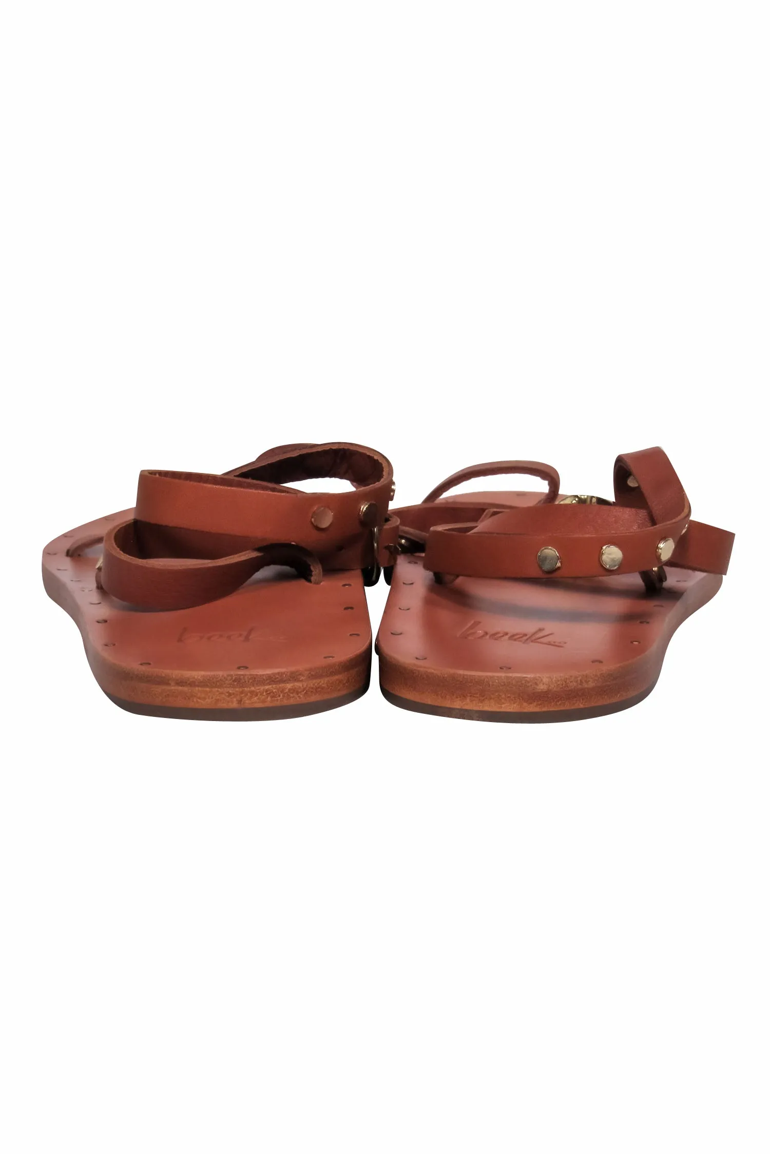 Beek - Brown Strappy Wrap Sandals 9