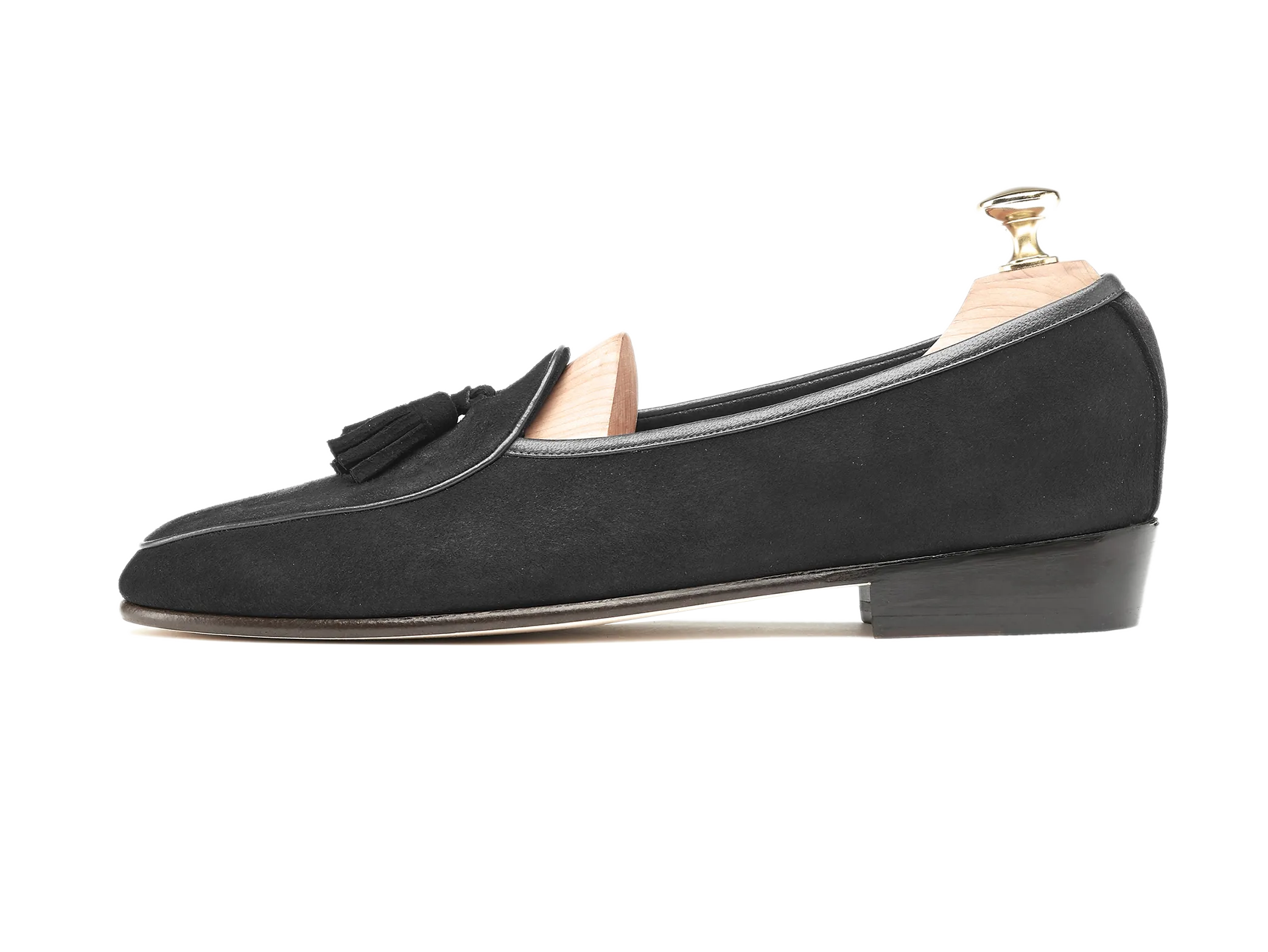 Black Sagan Grand Suede Tassels