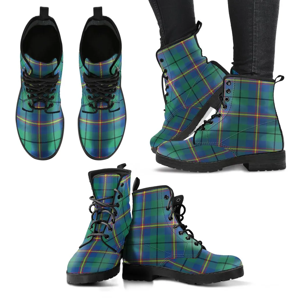 Carmichael Ancient  Tartan Leather Boots