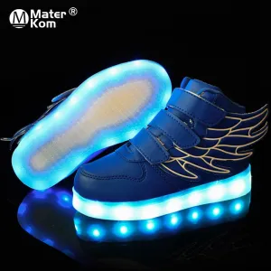 Children Glowing Sneakers Kid Luminous for Boys Girls  with Luminous Sole Lighted Shoes