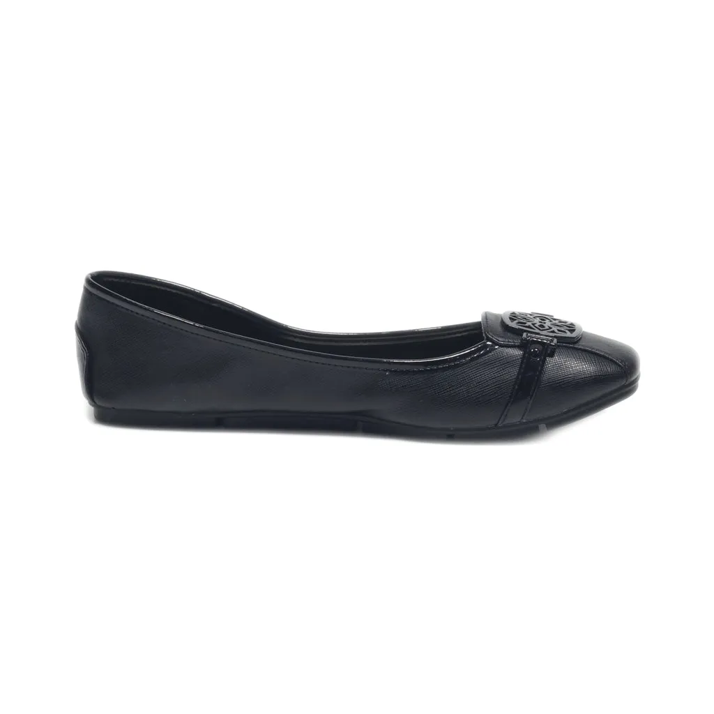 Christian Siriano Ballerinas Leather Black Colour For Women