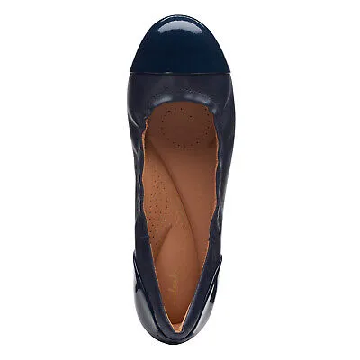 Clarks Women's Rena Jazz Navy Leathe 26170594