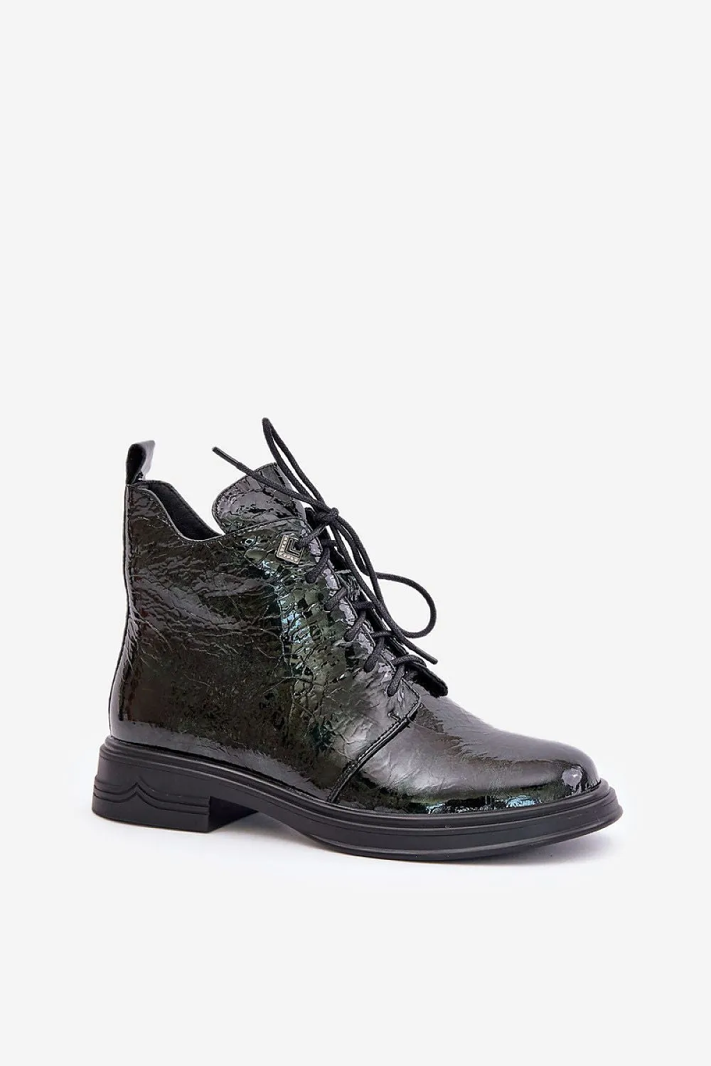 Elegant embossing leather boots