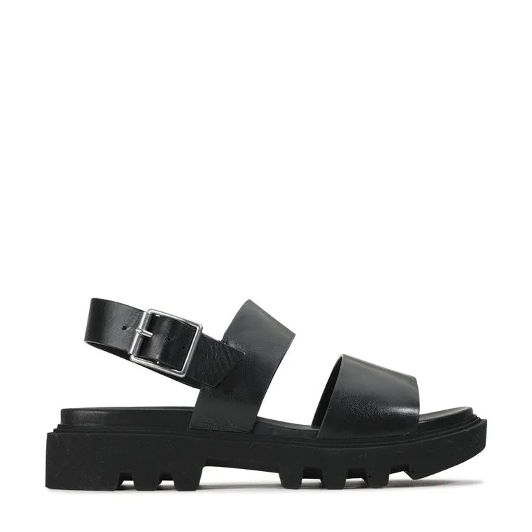EOS Flight Flat Sandals Black