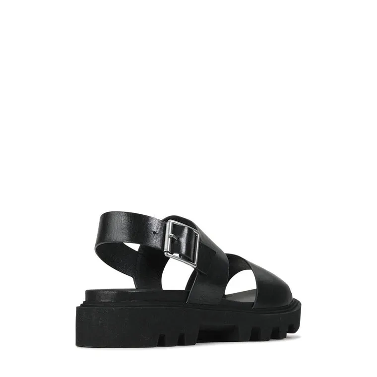 EOS Flight Flat Sandals Black