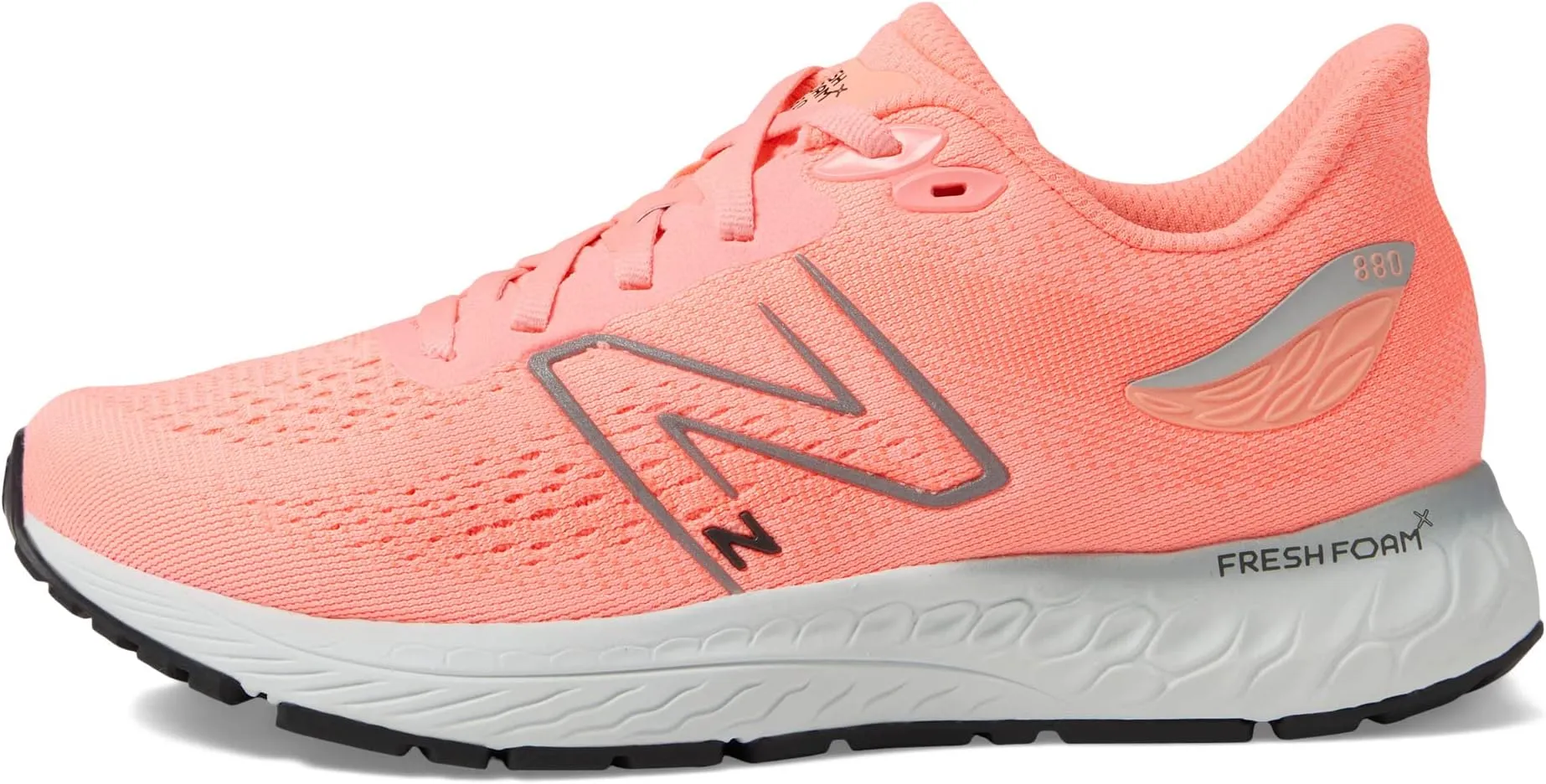 Fresh Foam X 880v12 New Balance sneakers, Grapefruit/Metallic Silver