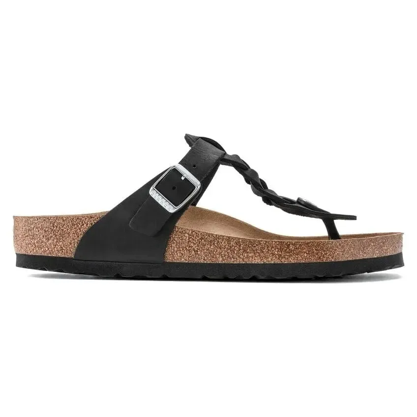 Gizeh Regular Braid Leather - Black