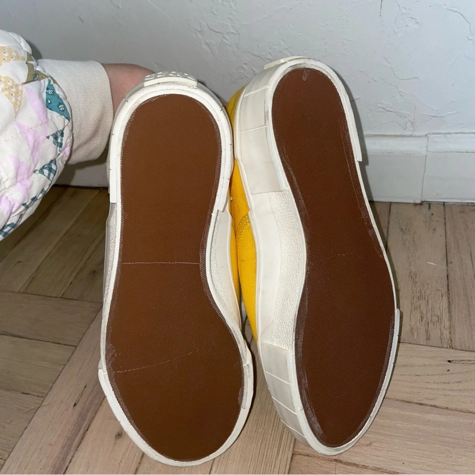 Good News London Chunks Platform Low Top Canvas Sneakers (W10) - (W10.5)