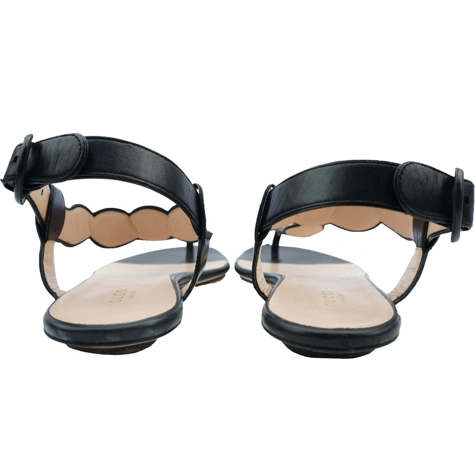 GUCCI 2016 WILLOW PEARL THONG SANDALS