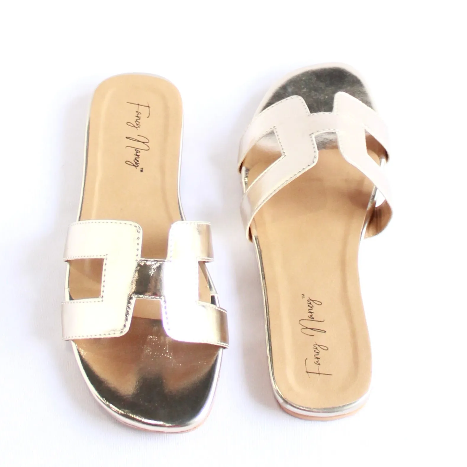 H Style Flats - Golden