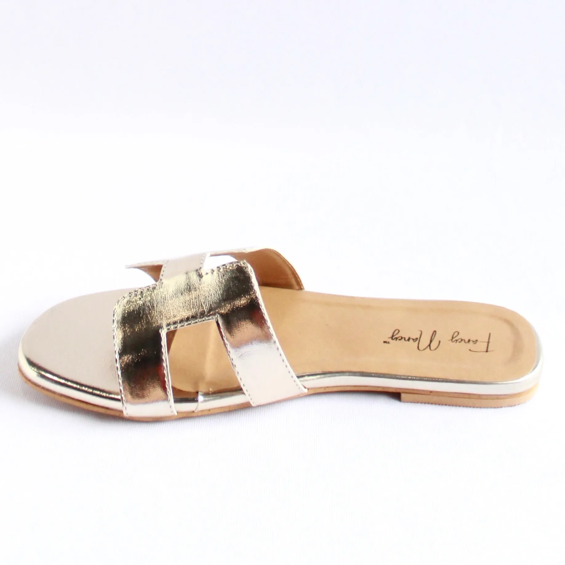 H Style Flats - Golden