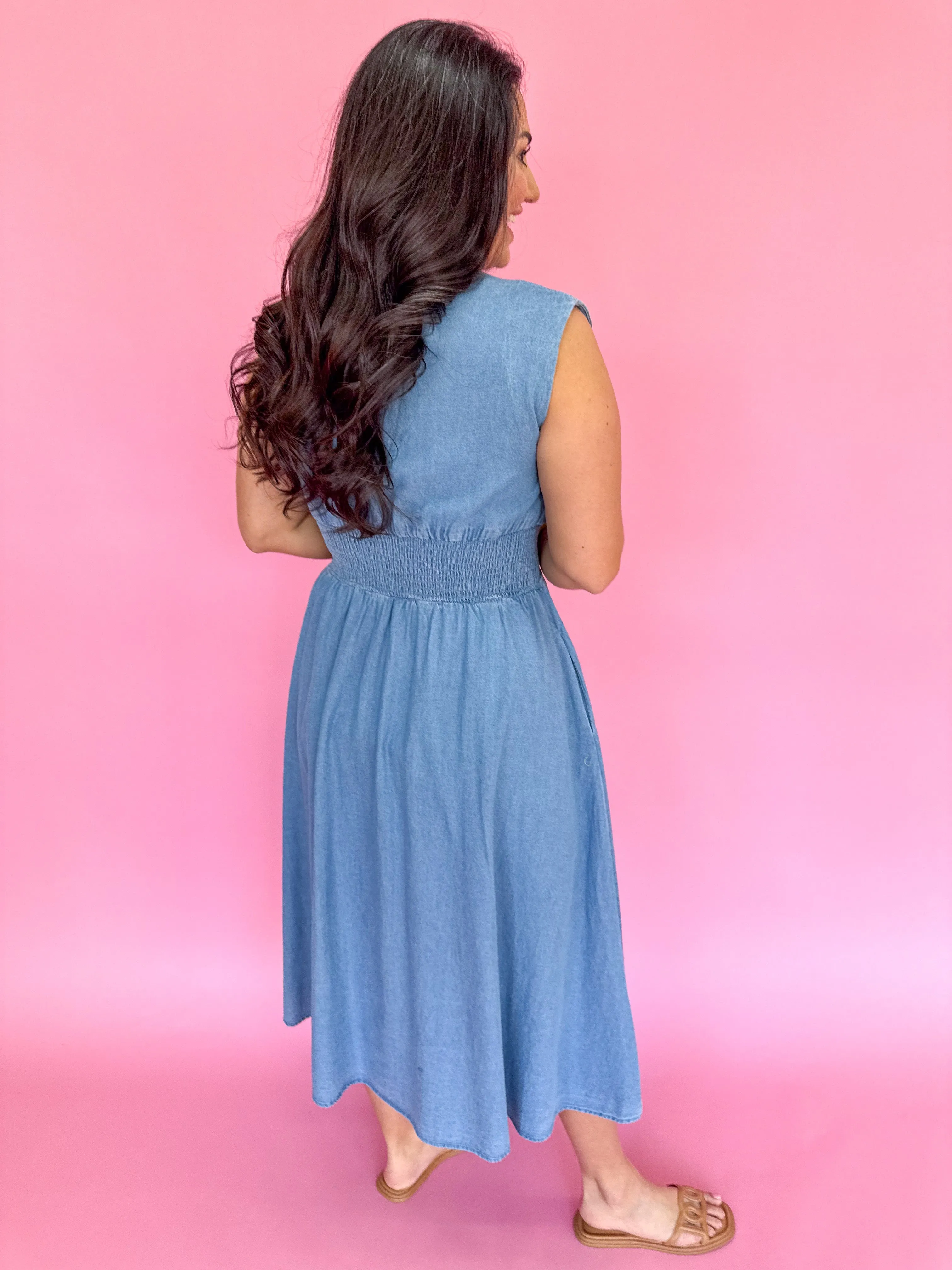 Hello Lovely Dress - Denim