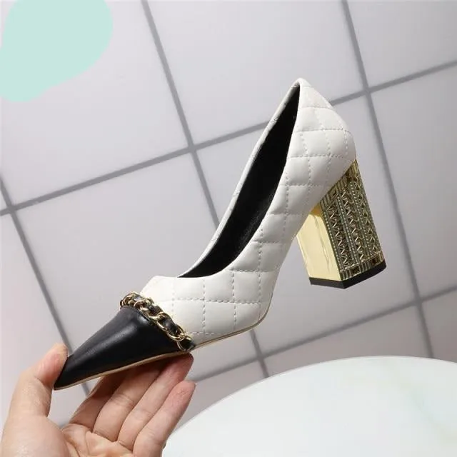 High-end 0 Genuine Leather Crystal Bling Luxury High Heels