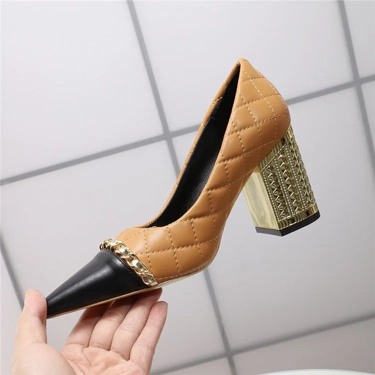High-end 0 Genuine Leather Crystal Bling Luxury High Heels