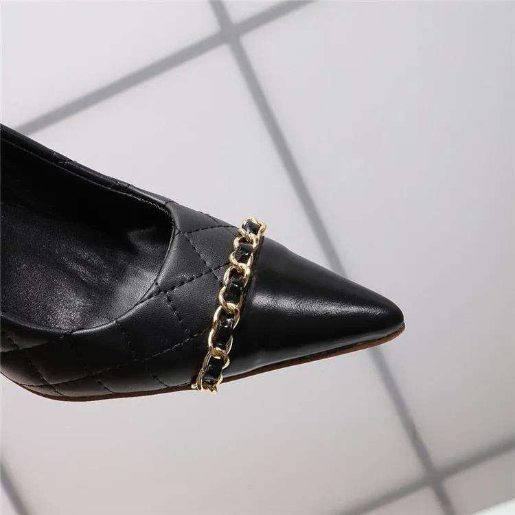 High-end 0 Genuine Leather Crystal Bling Luxury High Heels