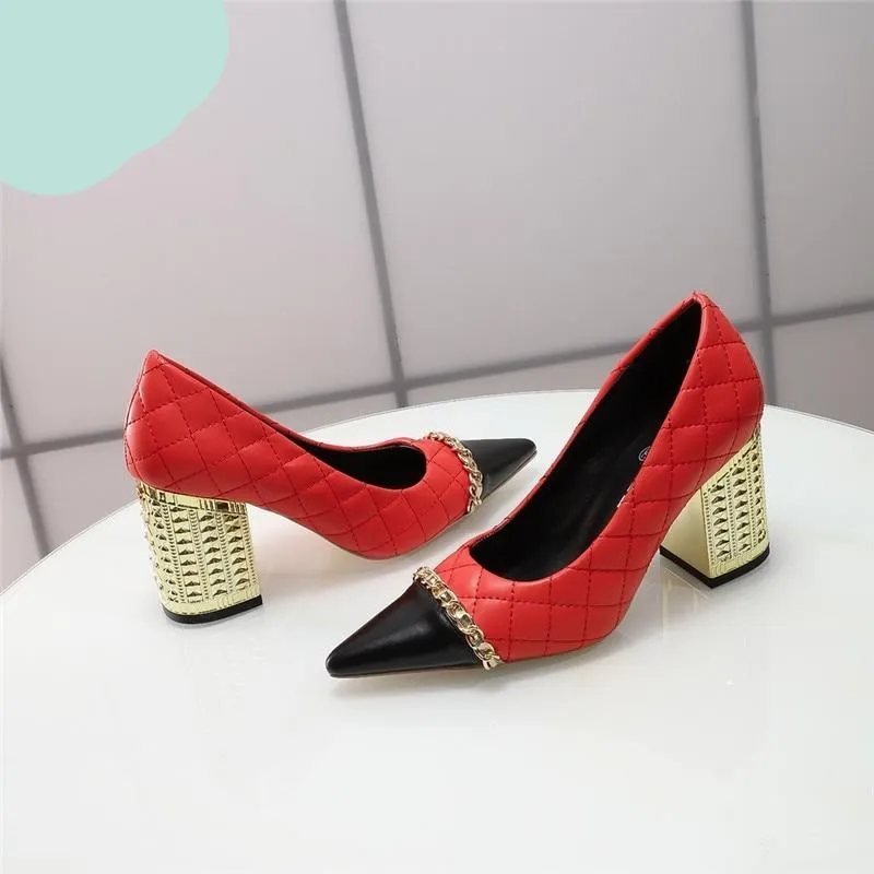 High-end 0 Genuine Leather Crystal Bling Luxury High Heels