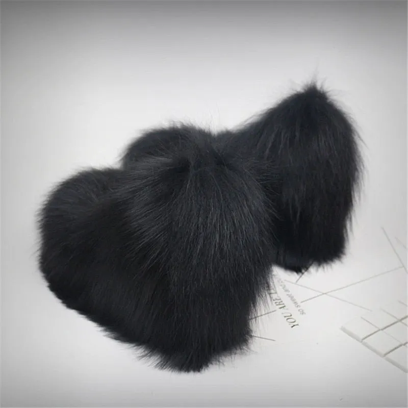 High-end Super High Heel Overshoes Fur High-Heels