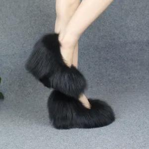High-end Super High Heel Overshoes Fur High-Heels