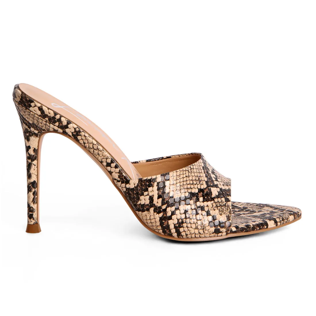 High Heel Sandals In Beige