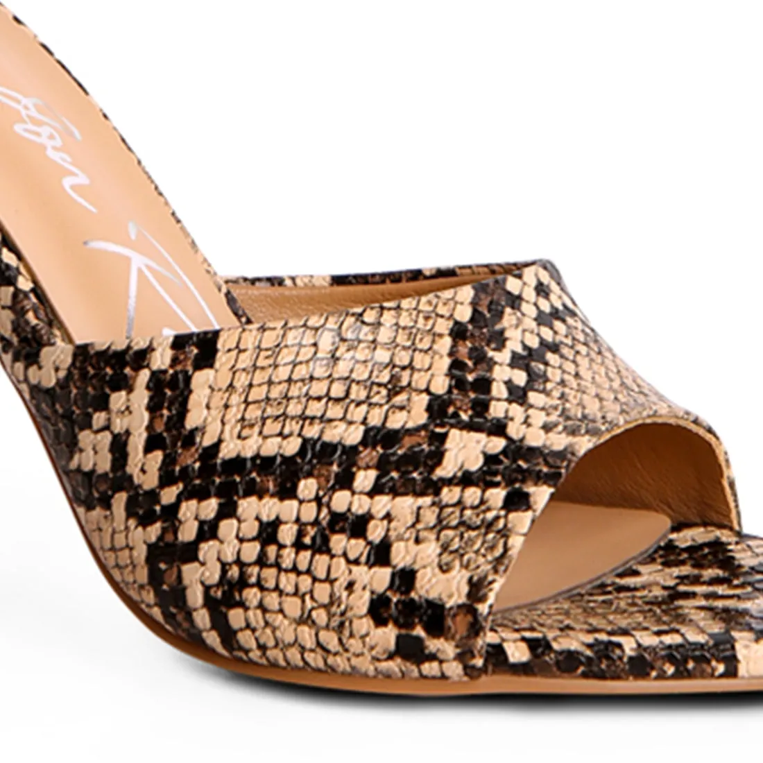 High Heel Sandals In Beige