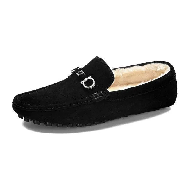 Insulated Driving Moccasin Suede Loafer