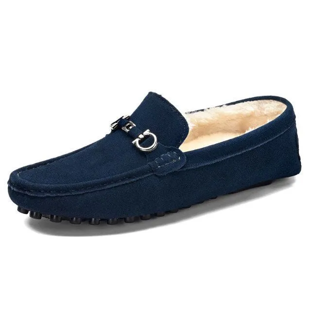 Insulated Driving Moccasin Suede Loafer