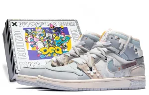 Jordan Men's Basketball Shoes Air Jordan 1 Vintage, Light Gray