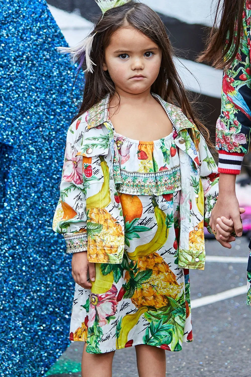 KIDS RUFFLE DRESS THERE'S NO PLACE LIKE RIO