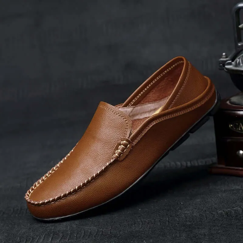 Men's Leather Driving Loafers
