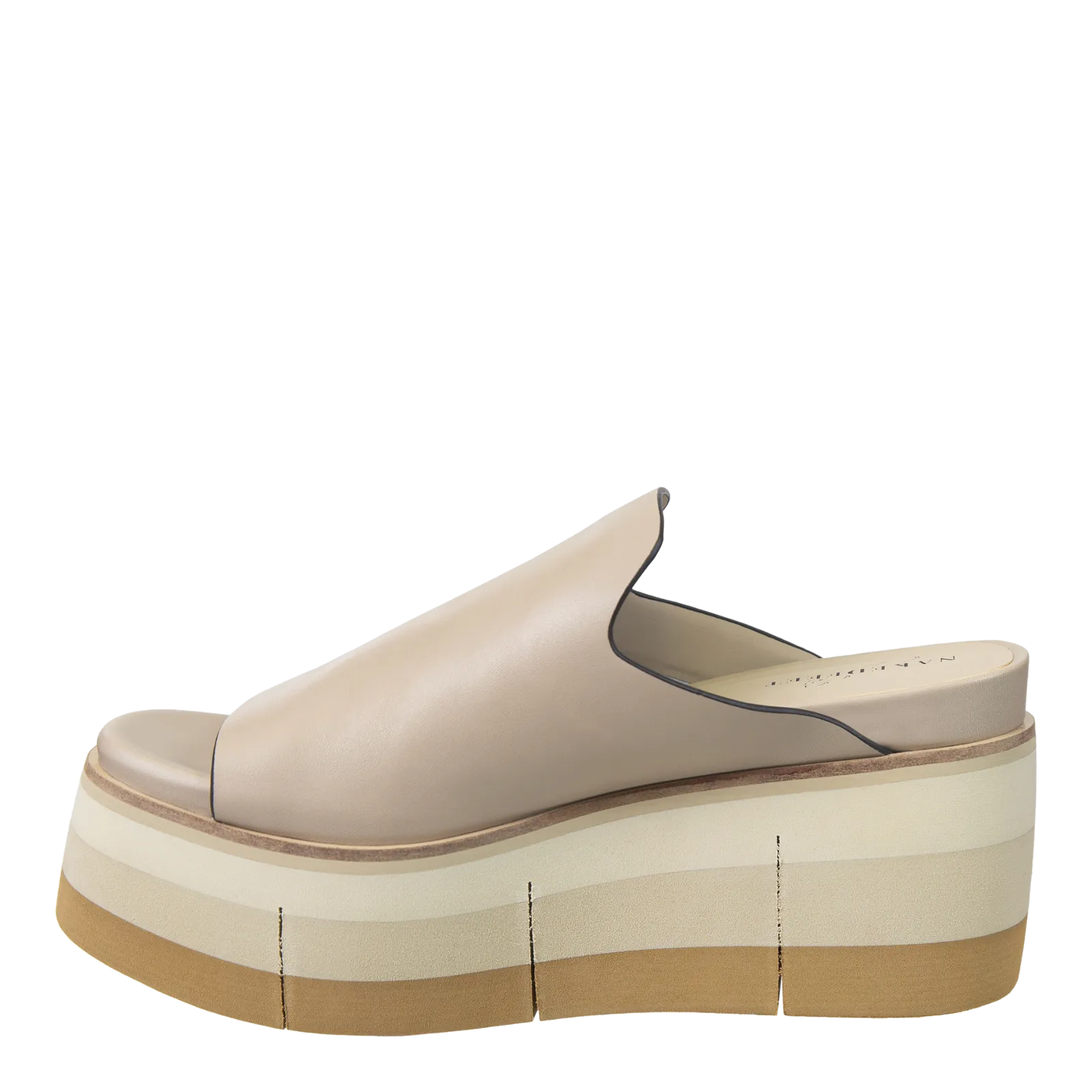 NAKED FEET - FLOW in BEIGE Platform Sandals