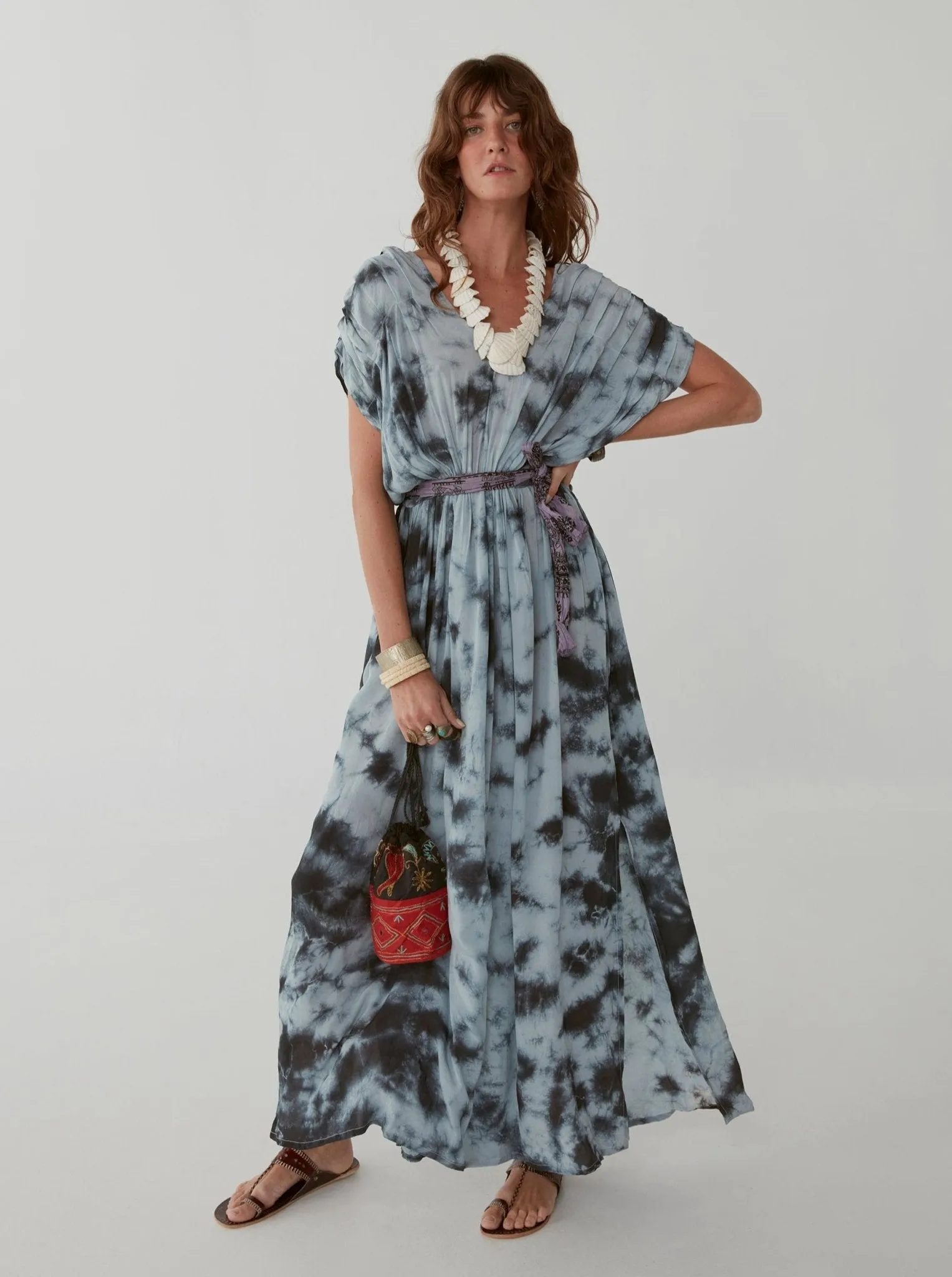 Nina Dress - Ajmer Dye Cloudy Blue