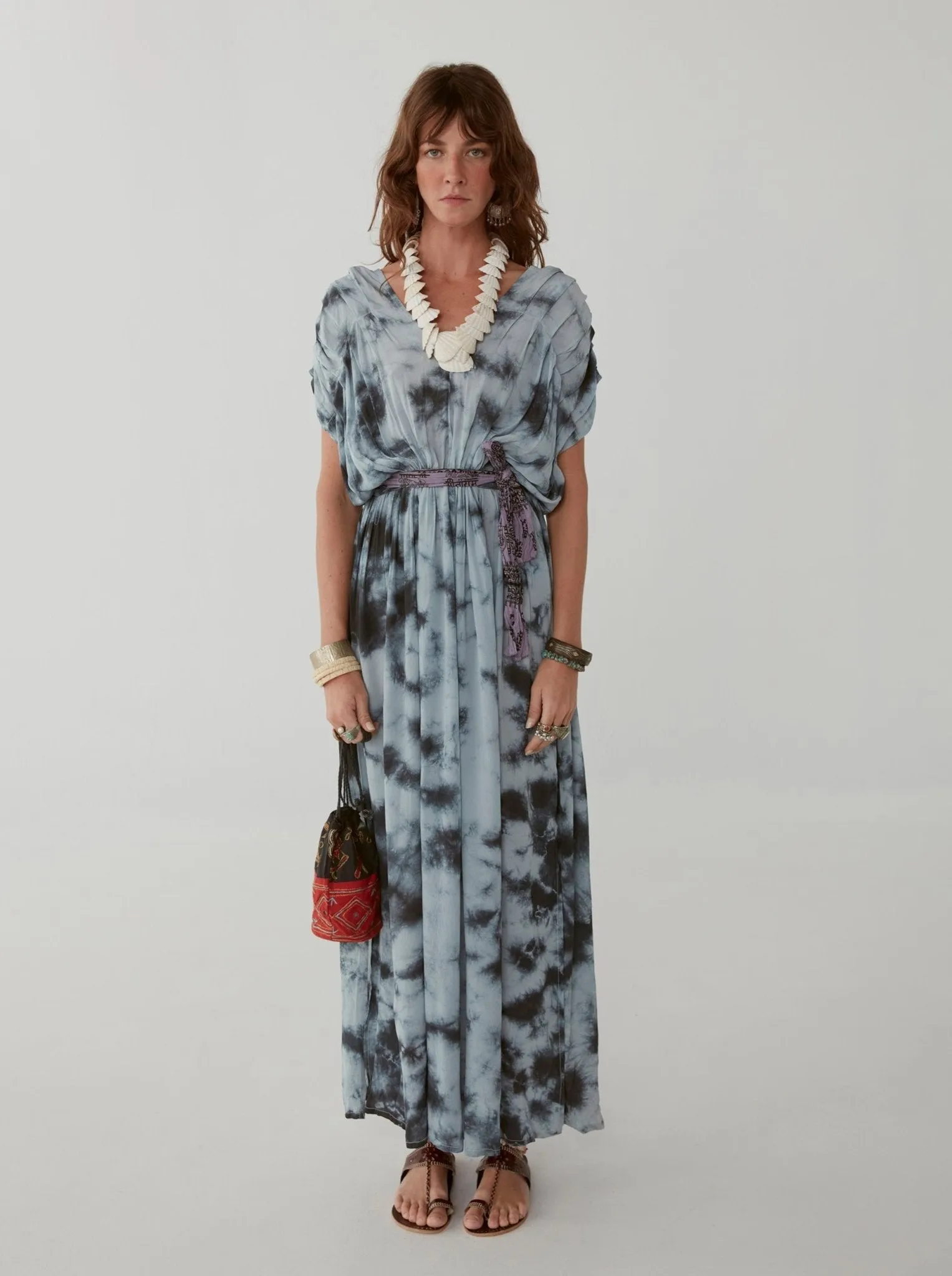 Nina Dress - Ajmer Dye Cloudy Blue