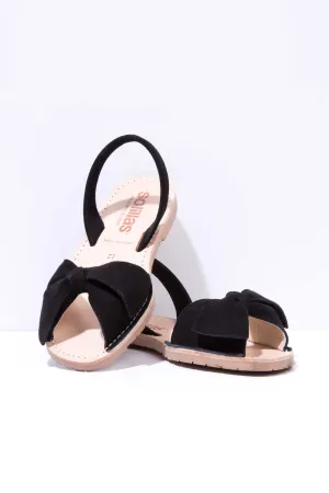 Noche Lazo - Bow Detail Suede sandals