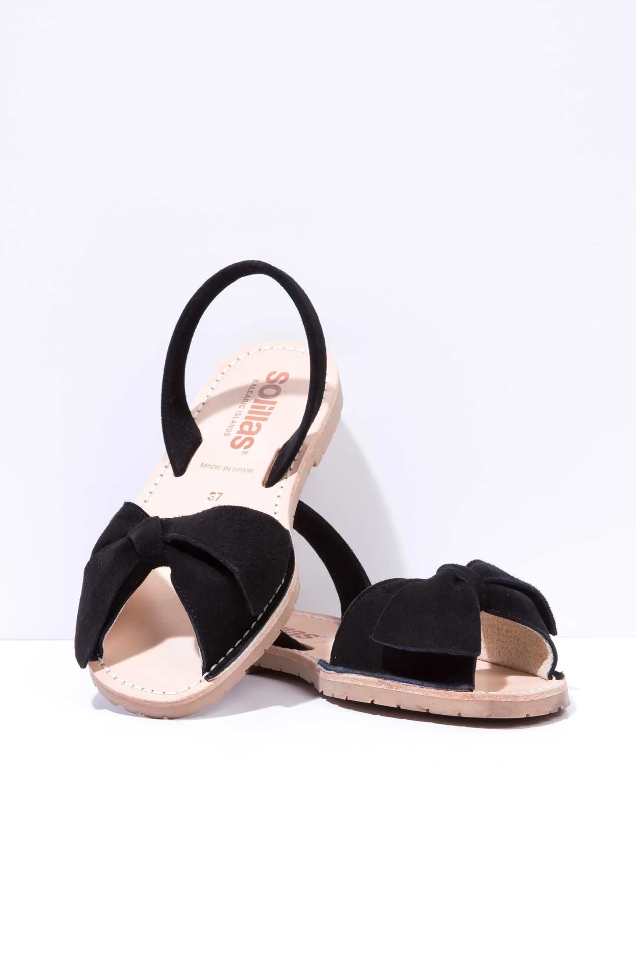 Noche Lazo - Bow Detail Suede sandals