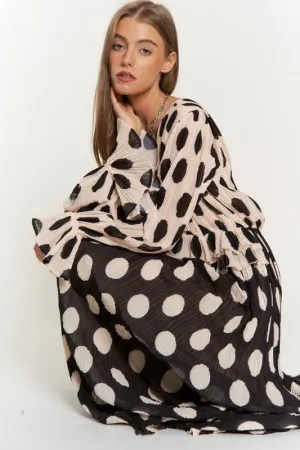 Polka Dot Maxi Dress