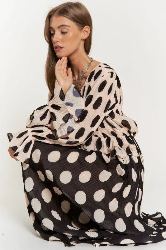 Polka Dot Maxi Dress