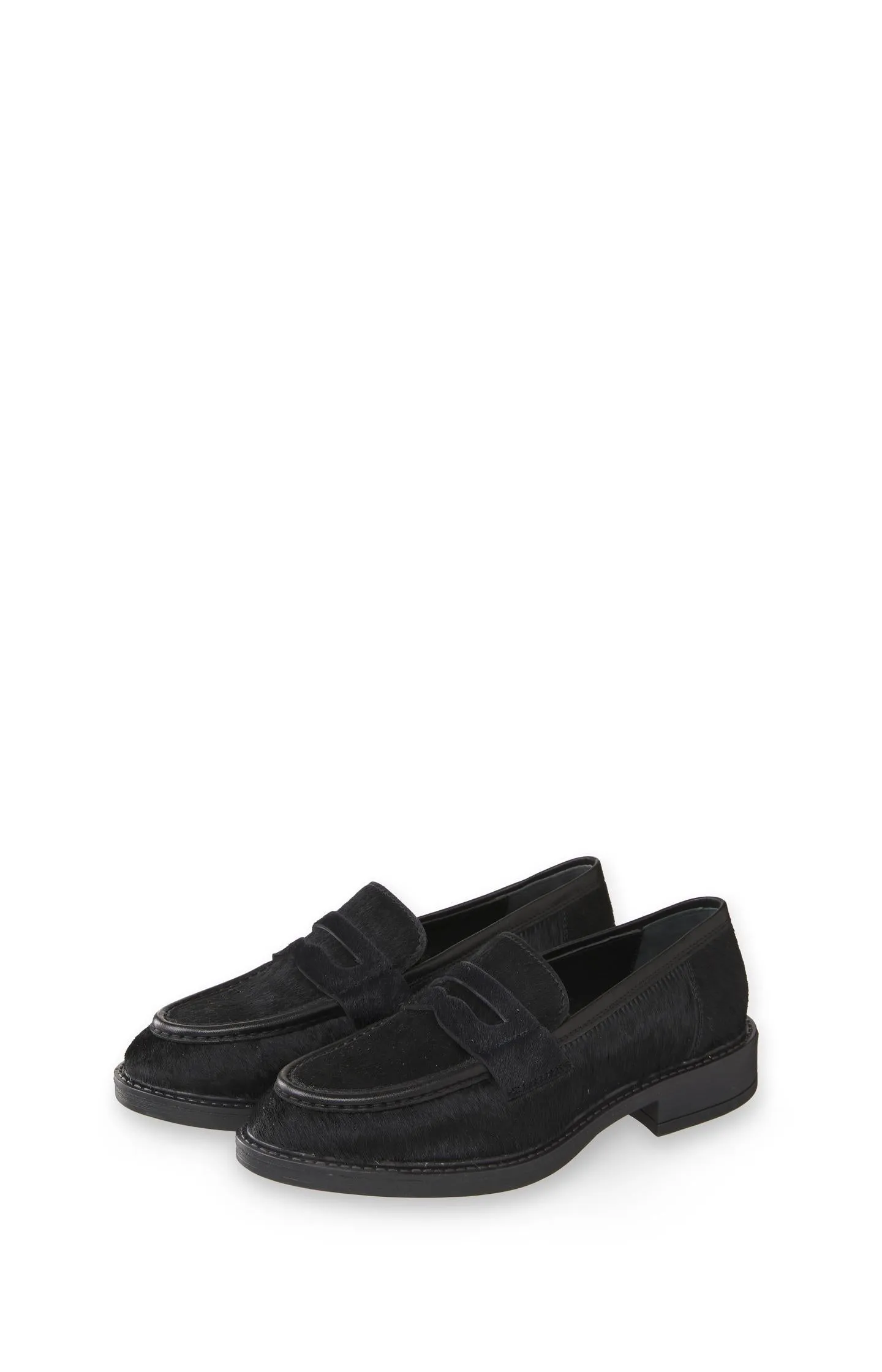 Pony hair loafers