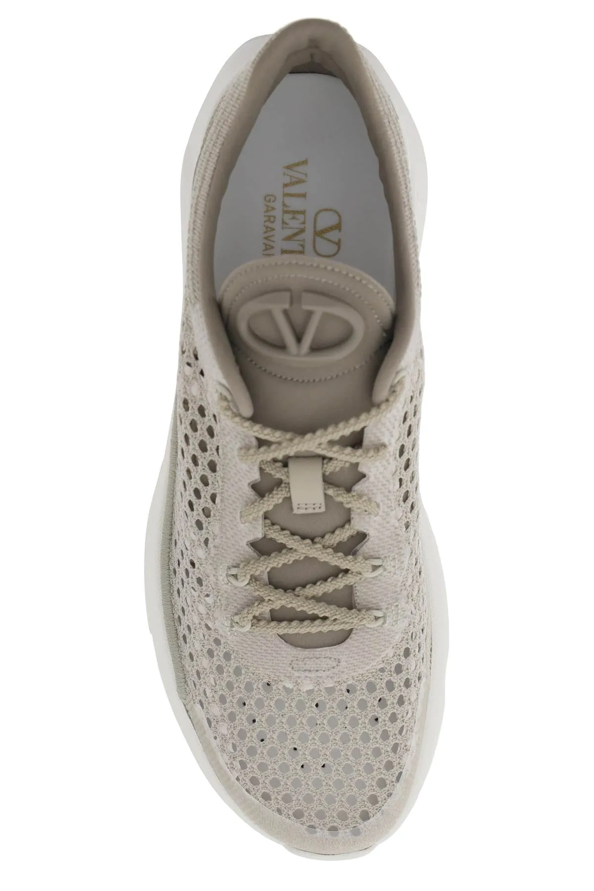 "true actress mesh sneakers for 4W0S0JC4CSZ DEEP BEIGE BIANCO POUDRE BIANCO