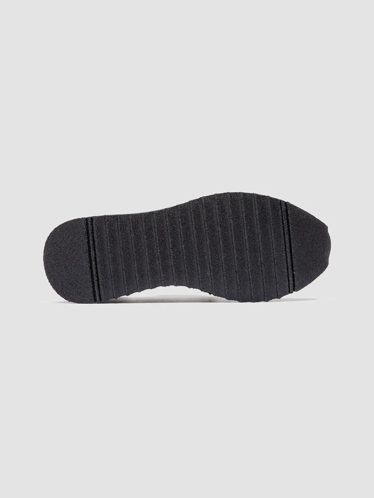 RACE RUBREX 101 - Navy Leather and Suede Low Top Sneakers