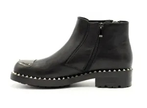 Round Toe Zipper Chelsea Boots