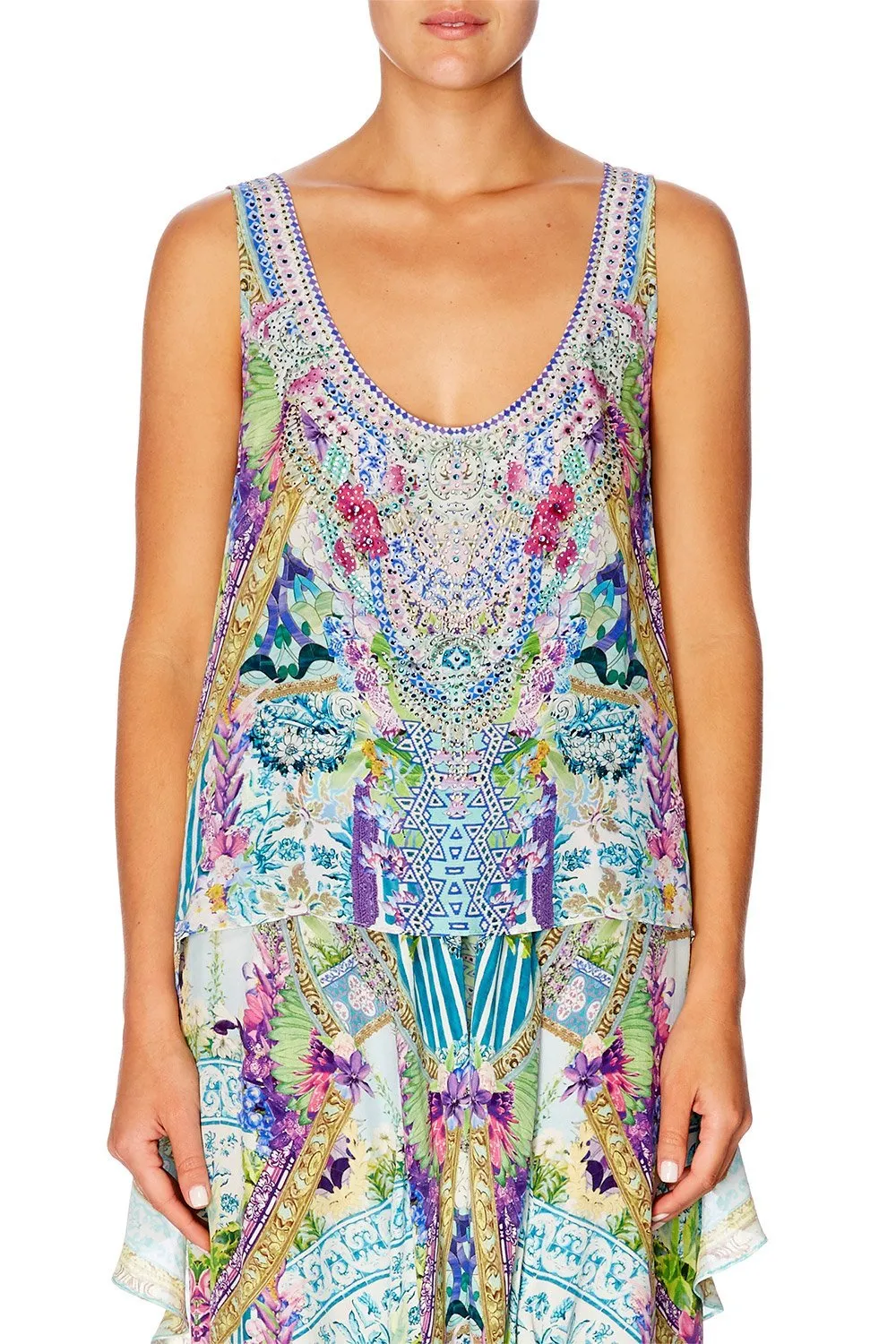 SCOOP NECK TOP WITH LONG BACK SALVADOR FIELDS FOREVER