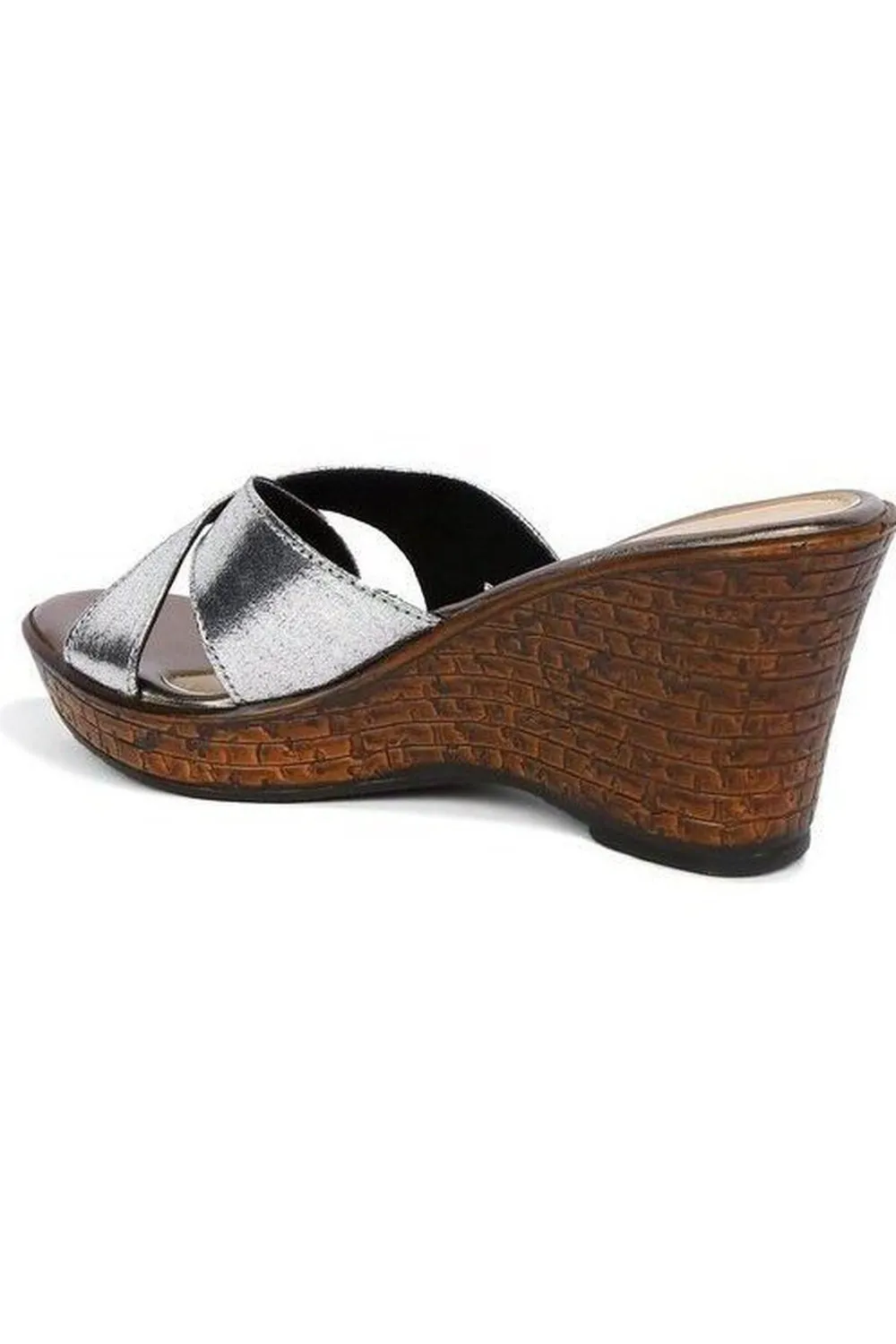 SOLES Metallic Wedges - Trendy & Durable Footwear