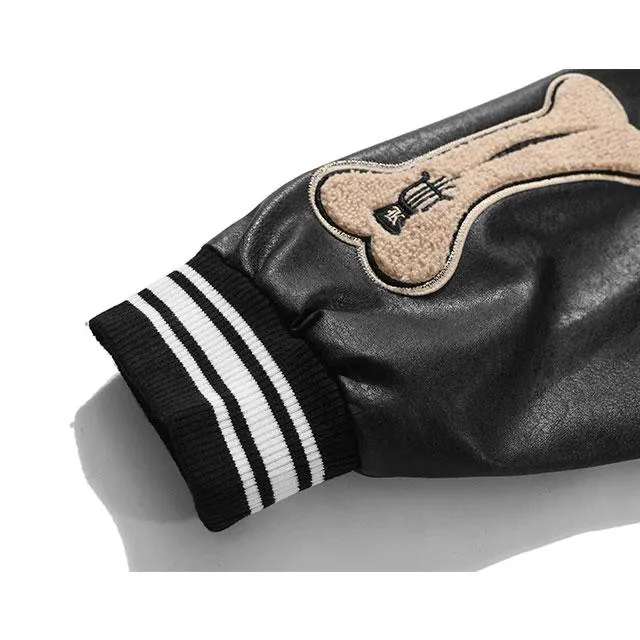 Teddy Baseball Jacket "Bone"