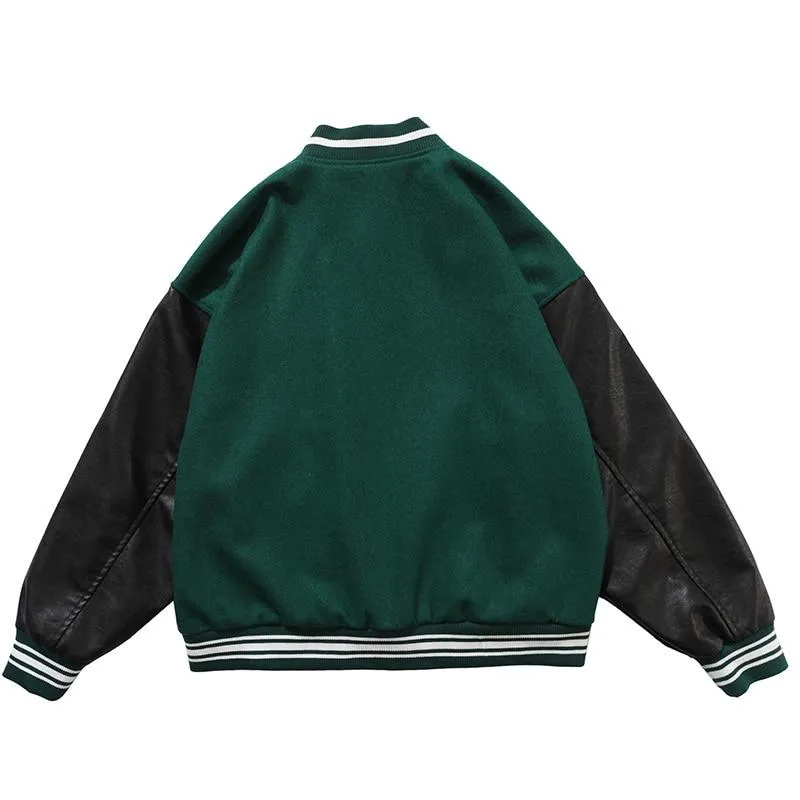 Teddy Baseball Jacket "Bone"