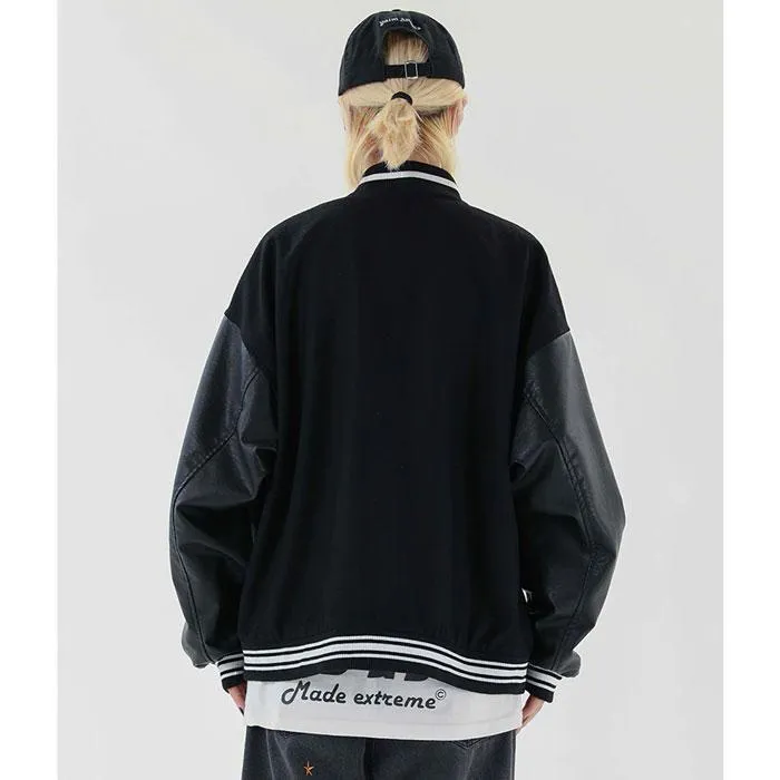 Teddy Baseball Jacket "Bone"