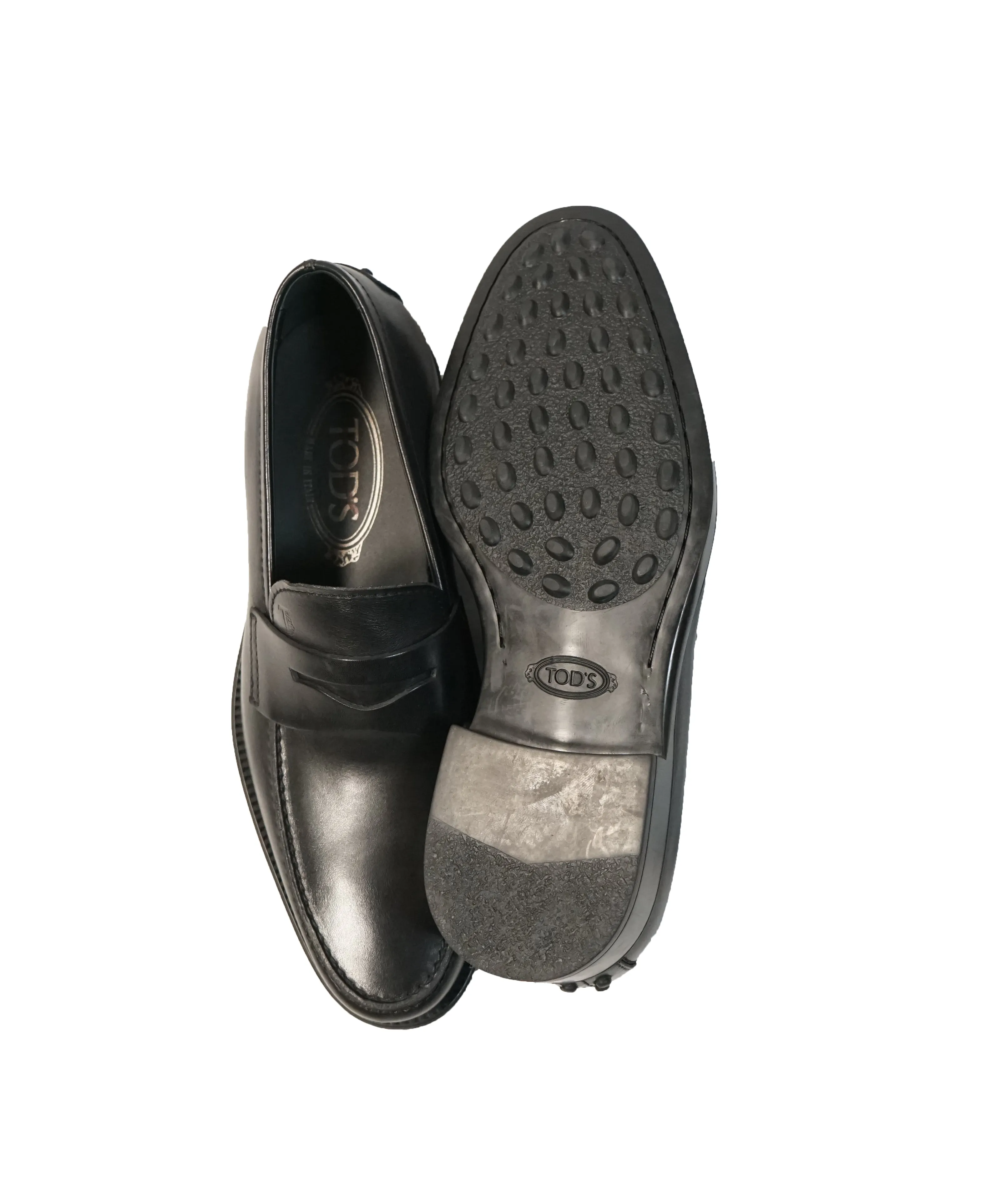 TOD’S - “Boston” Black Penny Loafers - 12 US